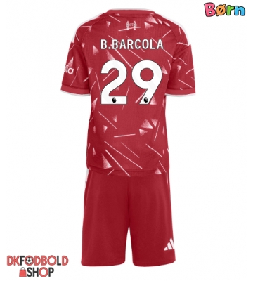 Liverpool Bradley Barcola #29 Hjemmebanesæt Børn 2026-27 Kort ærmer (+ korte bukser)